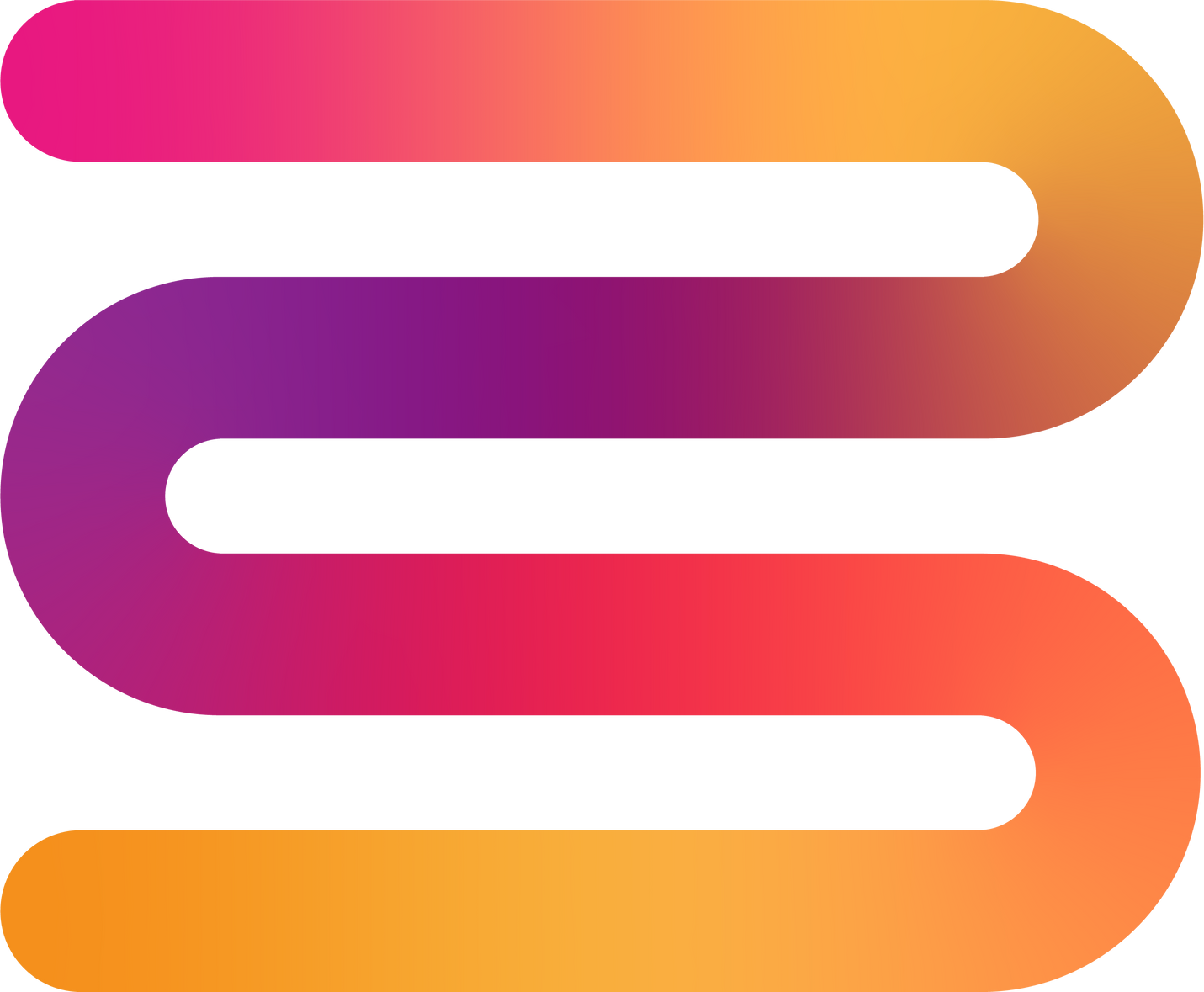 Gradient Squiggle Orange Purple Red